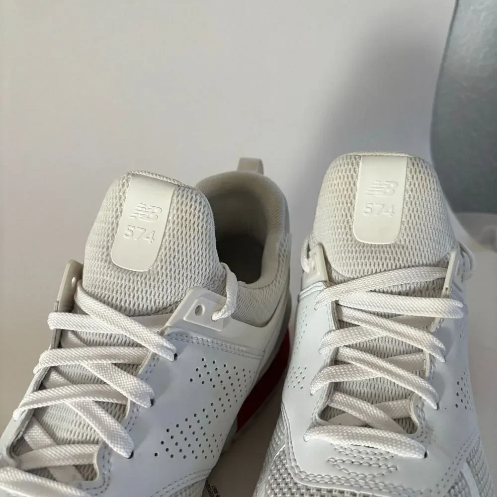 New Balance Fresh Foam Athletic Sneaker White Mesh Lace Up Round‎ Toe Size 9